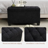 Storage Ottoman Bench, Foot Rest with Legs, 16 x 30 x 16.1 Inches, End of Bed Bench, Storage Chest, W2725P220187