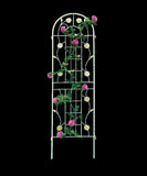 2 Pack Metal Garden Trellis 71" x 19.7" Rustproof Trellis for Climbing Plants Outdoor Flower Support W1586135957
