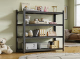 4-Layer Metal Storage Rack, Garage Shelves, Adjustable Height Partition, Suitable For Living Room, 14699077