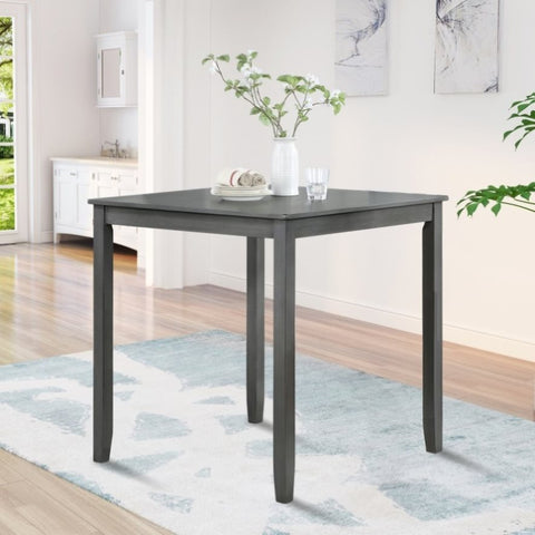 ZUN Wooden Dining Square Table, Kitchen Table for Small Space, 4 Person Counter Height Table, Gray,
ONLY W1998126370