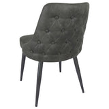 Light Grey Curved Back Side Chair B062P153713