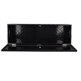 48"Black Aluminum Tool Storage Box Fit For Pickup Truck Bed Lock MT018005 06366407