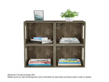 Modern Stackable Modular Cube End Table with Open Sides 37239252