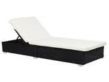 Outdoor Leisure Rattan Furniture Pool Bed / Chaise -Black 13432209