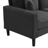 57 " High Resilience Loveseat Sofa, Wooden Frame 2 Seat Sofa, Comfy , Small Space Saving Modern W2297P264503