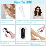 Laser Hair Removal For Woman Man Ice Cooling Permanent IPL Hair Remover with Painless 999999 Flashes 39010425