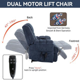Dual Motor Heat Massage Infinite Position Up to 350 LBS Electric Power Lift Recliners with W3224P288489