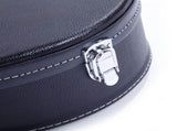 Hardshell A-Style Microgroove Pattern Leather Wood Mandolin Case Black 50934561