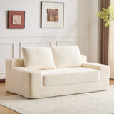 Loveseat Sofa, Comfortable Deep Seat Sofa Bed, Modern Small Corduroy Couch for Living Room 53495549