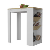 Cecil Kitchen Island, 3-Tier Shelf, Manufactured wood Top B128P148685