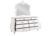 Opulence Modern Style 9- Drawer Dresser Made with Wood in Pearl White B009P240961