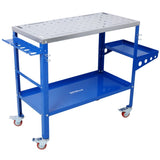 Welding Table 36"x18", 1200lbs Load Capacity Steel Welding Workbench Table on Wheels, Portable Work 31724673