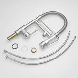 Commercial Style Kitchen Faucet with Pull Down Sprayer, Brushed Nickel Commercial Kitchen Faucet, W1932P300394