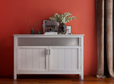 Kitchen storage sideboard and buffet server cabinet-White W28209580