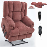 Dual Motor Heat Massage Infinite Position Up to 350 LBS Electric Power Lift Recliners with W3224P288311
