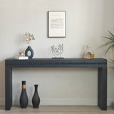Convenience Concepts Wood Console Table/Desk with Real Wood Beads Decoration W2729P198987