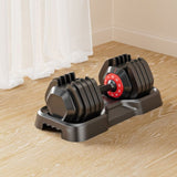 Adjustable Dumbbell Set, 10 in 1 Free Dumbbell for Men and Women, Black Dumbbell for Home Gym, Full W2277P168421