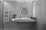 ZUN 24inch Bathroom Led Classy Vanity Mirror with focused backplane,Black aluminum alloy frame,High W1992P211230