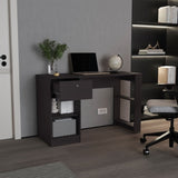 120-Home 47" Wide One Drawer Desk , Four Shelves, Writting Desk, Gamer Desk, Home Office, Living B070P254777