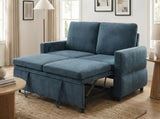 Convertible Sofa Bed 62.75" Sleeper Sofa Loveseat Sofa Couch with Adjustable Backrest and USB Ports N719P390439C
