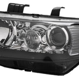 ZUN Set of Headlights Halogen Factory Black Clear for 2004-2008 Acura TSX 37406299