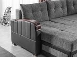 PrimeNest Azura Upholstered Convertible Sectional with Storage B030P305118