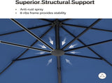 Cantilever Patio Umbrella 12ft Offset Cantilever Patio Umbrella With Base Included Large Round 59456561