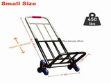 450LBS Capacity Heavy Duty Garden Folding Trolley with Step Crawler Wheels, Stair Climbing Dolly 70726129