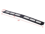 80" Steel Loading Ramp, 500LBS Capacity, Portable Motorcycle Ramp, Folding ATV Ramp for Pick up 45431521