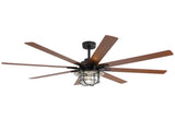 Modern 66 Inch Ceiling Fan With 6 Speed Wind 8 Blades Remote Control Reversible DC Motor With Light W934P189487