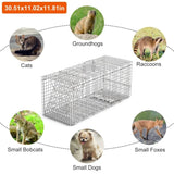 Humane Animal Trap Cage - Galvanized Sturdy Wire Mesh, Sensitive Trigger & 96020110