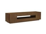 59" Mid Century Modern TV Stand for TVs up to 65", Walnut Entertainment Center with Open Storage & W1801P457802