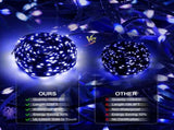 Christmas Rope Lights,1000LED/328Ft Outdoor Decorative String Strobe with 8 Modes/Remote/IP67 75926382