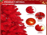 7 FT Pre-lit Artificial Christmas Tree, Hinged Xmas Pine Tree with 1100 Branch Tips, 400 Lights for 22830648