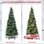 ZUN 5 Feet Artificial Christmas Tree with Pine Cones 70561720