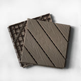 Plastic Composite Deck Tiles Set of 35pcs, Composite Decking Resist Rust, Water, Weather, Easy to W2805P190840