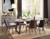 Black and Antique Black Side Chair with Padded Back B062P215497