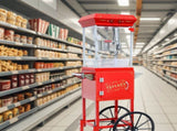 Popcorn Machine with, with Wheels & 6 Oz Pot Popcorn Maker Stainless Steel Oil Spoon, Mobile 26069859