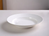 White Dinner Plates Set of 6, 9 Inch Salad Serving Modern Round Dishes - Dishwasher, Microwave, Oven 63559790