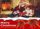 Christmas Lighted Reindeer Decorations, 9.84FT 30 LED Battery Operated Stake Lights, Metal 84586113