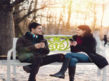 50" Iron Outdoor Courtyard Decoration Park Leisure Bench 33511876