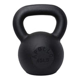 ZUN 45LBS Solid Cast Iron Kettlebells Ideal for Strength Training, Building Muscles 12494097