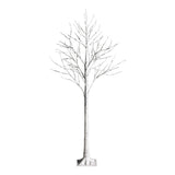 White 5FT LED Birch Tree - Lifelike Bark 72 Lights Flexible Branches 7.2ft Cord for Christmas 19442660