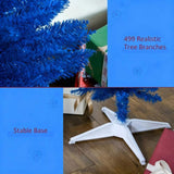 Pencil Christmas Tree,Decorated Christmas Tree with Realistic Branch Tips and Plastic Stand 98502928