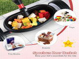 Toddler Tricycle with Rainbow LED Wheels, Foldable 3-in-1 Balance Bike with Carbon Steel Frame, 84993791