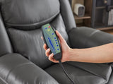 GREY COLOR AIR LEATHER RECLINER CHAIR WITH VIBRATION AND HEATING B2766P488713