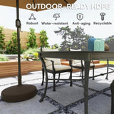 Brown Round Patio Umbrella Base Holder 44069757