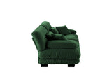 Cloud Couch 2 Seater Sofa for Living Room, Chenille 2 - Seat sofa with 2 Lumbar pillows and 2 throw 04084939