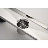 12 Inches Linear Shower Drain, Included Hair Strainer and Leveling Feet W2287P146729