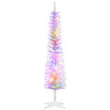 5ft Tall Pencil Prelit Artificial Christmas Tree Holiday Dcor with 250 Colorful Surface Branches, 60308633